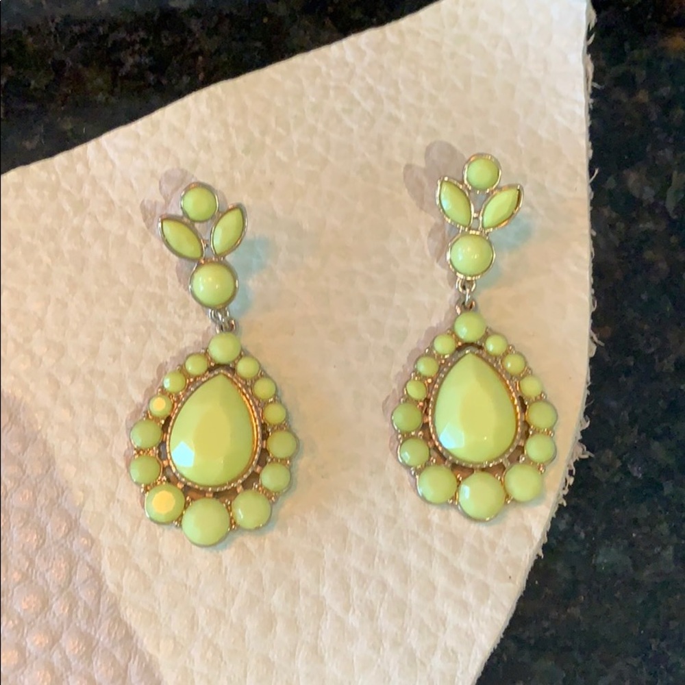 Vintage yellow gemstone earrings